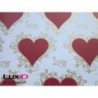 Inpakpapier duo lover wit/rood 50cm x 100m
