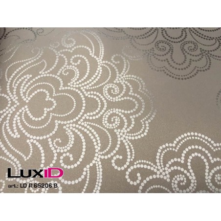 Inpakpapier barok bloem zwart 50cm x 100m