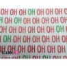 Inpakpapier hohoho rood groen 50cm x 100m