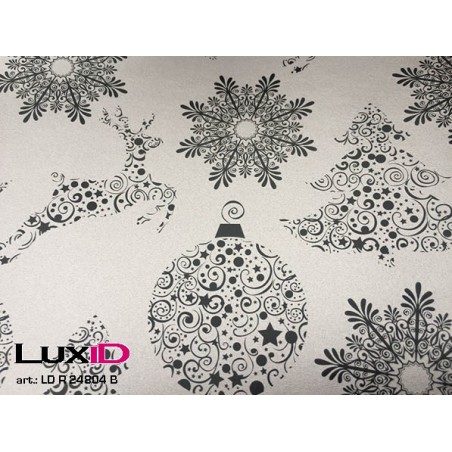 Inpakpapier retro taupe zwart 50cm x 100m