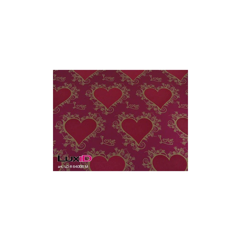 inpakpapier lover metalize fuchsia 50cm x 100m