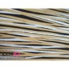 Wrapping paper wave zilver/zwart/goud 50cm x 100m