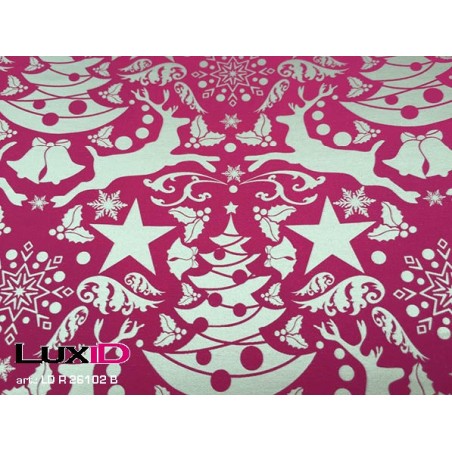 Inpakpapier retro rood goud 50cm x 100m