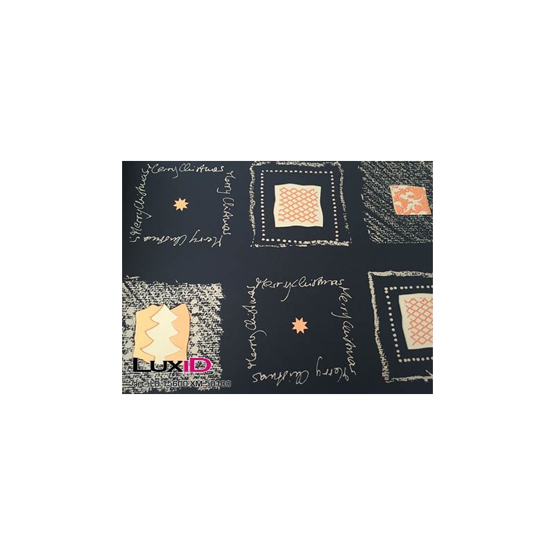 Inpakpapier zwart koper goud 50cm x 100m