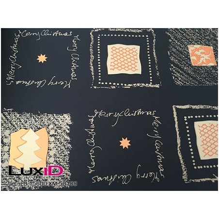 Inpakpapier zwart koper goud 50cm x 100m