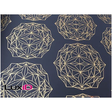 Inpakpapier zwart koper 50cm x 100m