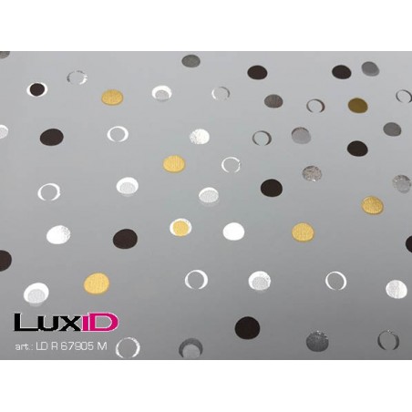 Inpakpapier confetti glitter wit 50cm x 100m