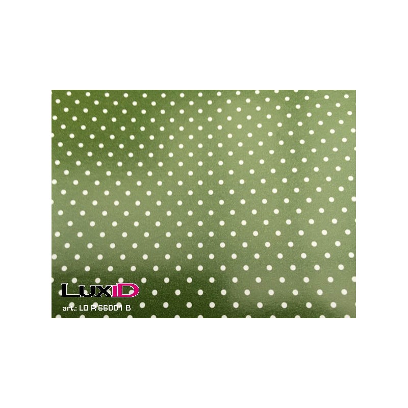 Inpakpapier xmas stip groen 50cm x 100m