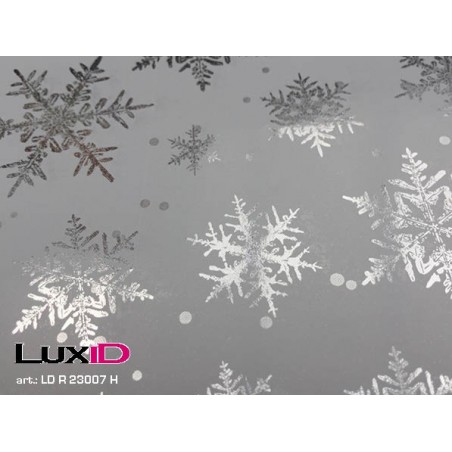 Inpakpapier glinster kristal wit zilver  50cm x 100m