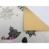 Inpakpapier duo zwart wit-goud 50cm x 100m