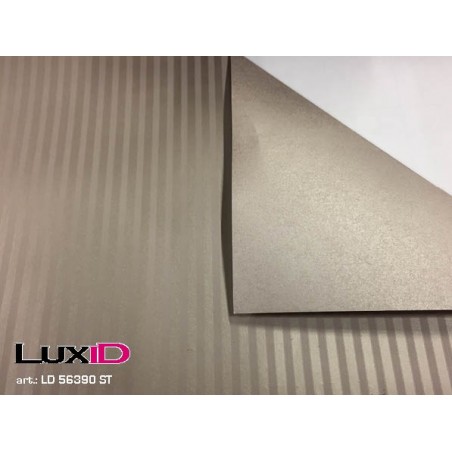 Inpakpapier duo streep-taupe 50cm x 100m