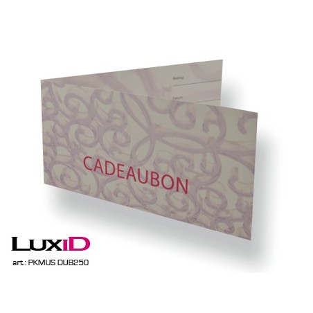 Cadeaubon dubbel Cisca of Cissy (10X42) 250stuks