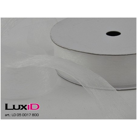 Organza woven edge 800 Champagne 25mm x 25m