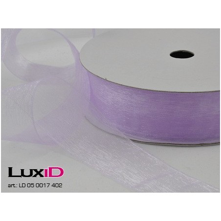 Organza woven edge 402 violet 25mm x 25m