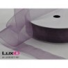 Organza woven edge 407 paars 25mm x 25m