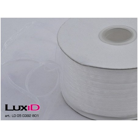 Organza woven edge 801 wit 3mm x 50m