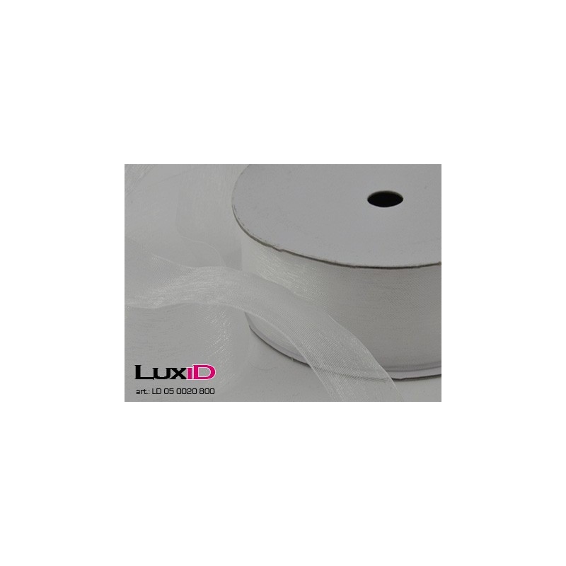 Organza woven edge 800 champagne 38mm x 25m