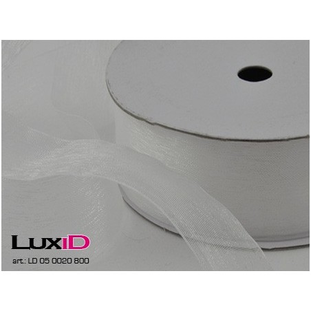 Organza woven edge 800 champagne 38mm x 25m