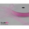 Organza woven edge 301 roze 15mm x 25m