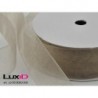 Organza woven edge 000 taupe 38mm x 25m