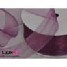 Organza woven edge 409 aubergine 38mm x 25m