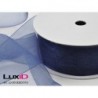 Organza woven edge 510 donker blauw 38mm x 25m