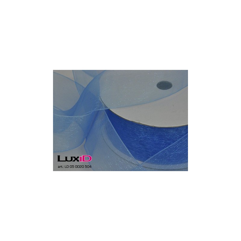 Organza woven edge 504 laguna 38mm x 25m