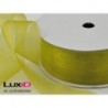 Organza woven edge 603 licht groen 38mm x 25m