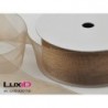 Organza woven edge 702 sand 38mm x 25m