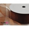 Organza woven edge 708 bruin 38mm x 25m