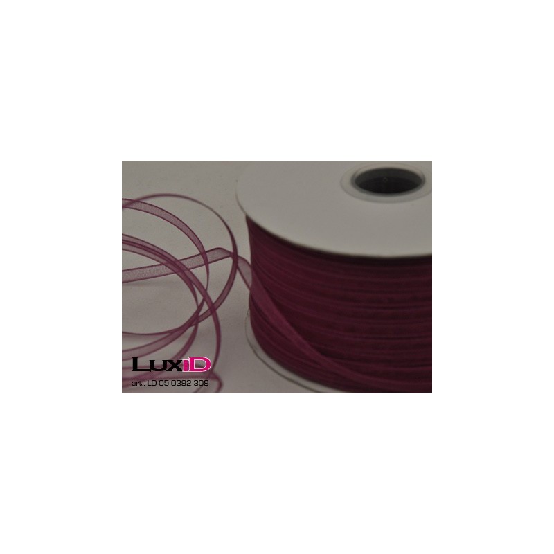 Organza woven edge 309 bordeaux 3mm x 50m