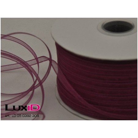 Organza woven edge 309 bordeaux 3mm x 50m